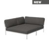 Level Cozy Left Corner Muted White Frame