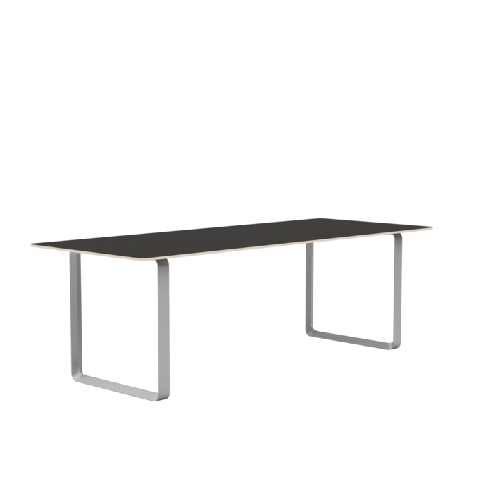 Muuto 70/70 Table - Black Linoleum/Plywood