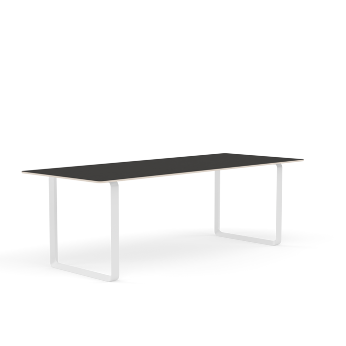 Muuto 70/70 Table - Black Linoleum/Plywood
