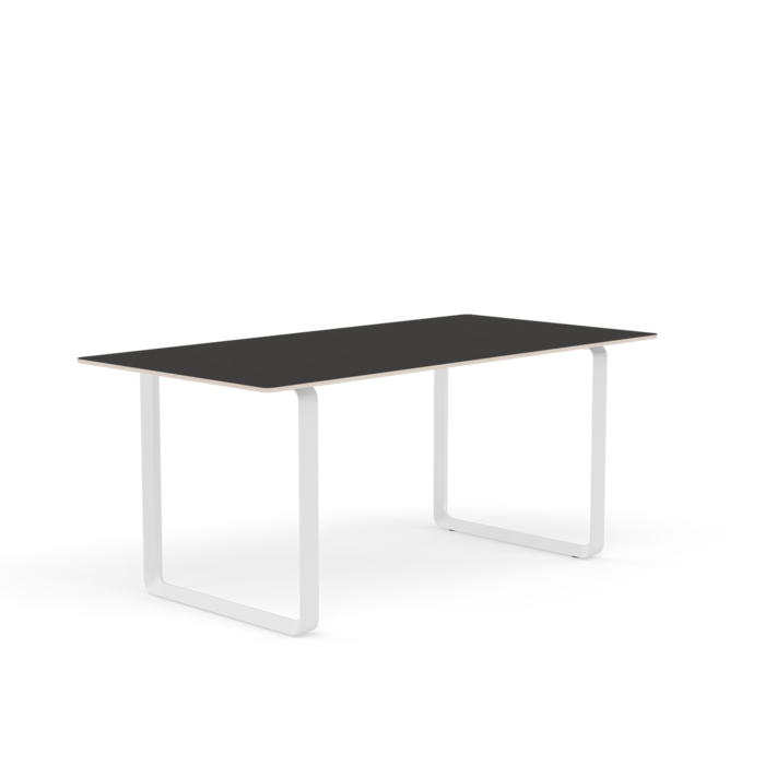 Muuto 70/70 Table - Black Linoleum/Plywood