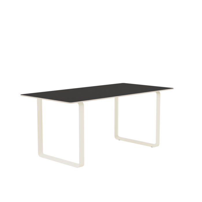 Muuto 70/70 Table - Black Linoleum/Plywood
