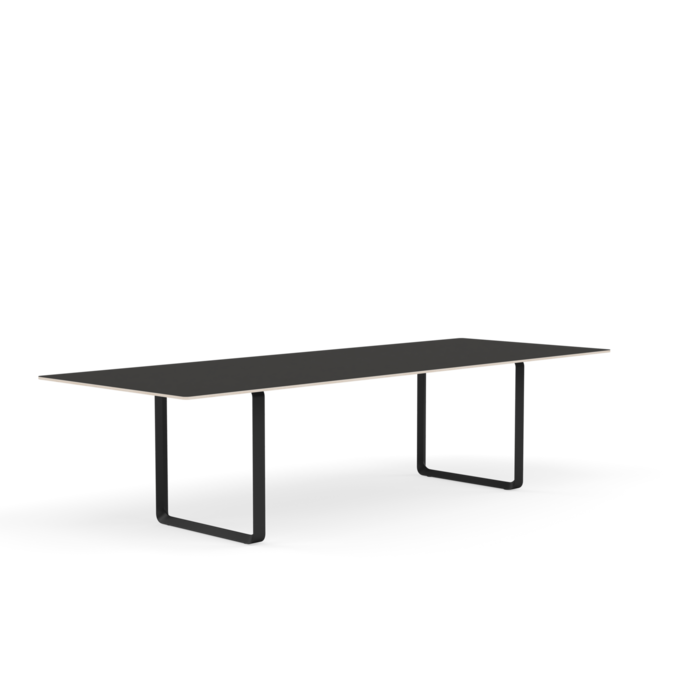 Muuto 70/70 Table - Black Linoleum/Plywood