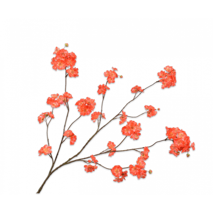 Silk-ka Bloesem Tak Oranje 127 cm