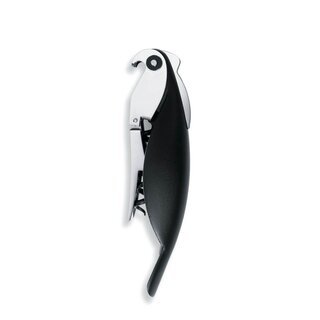 Alessi Parrot Kelnersmes/Kurkentrekker Black