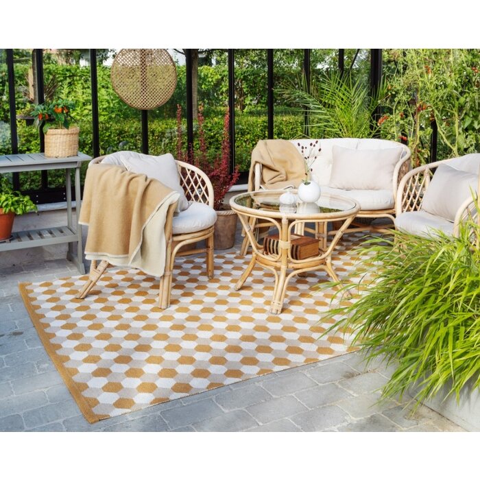 Pappelina Dana Vloerkleed Vanilla/Ochre/Beige