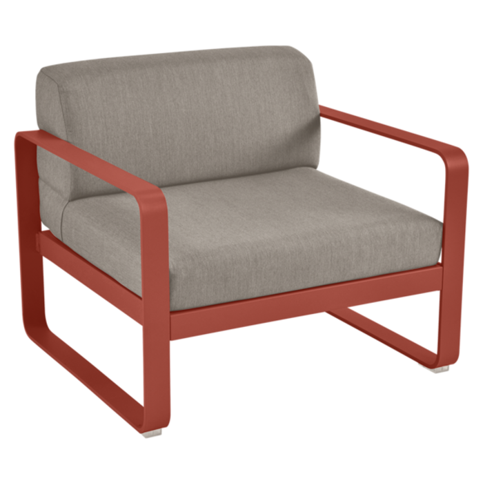 Fermob Bellevie Armchair Grey Taupe Cushion