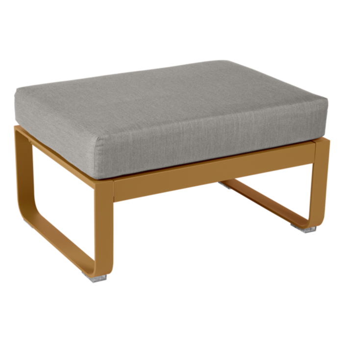 Fermob Bellevie 1-Seater Ottoman Grey Taupe Cushion