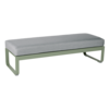 Bellevie 2-Seater Ottoman Flannel Grey Cushion