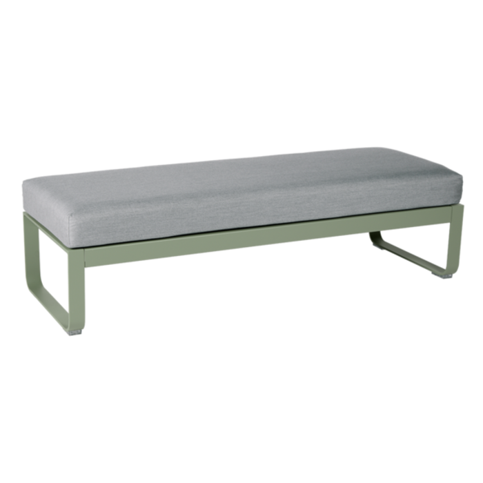 Fermob Bellevie 2-Seater Ottoman Flannel Grey Cushion