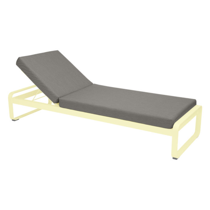 Fermob Bellevie Sunlounger Grey Taupe Cushion