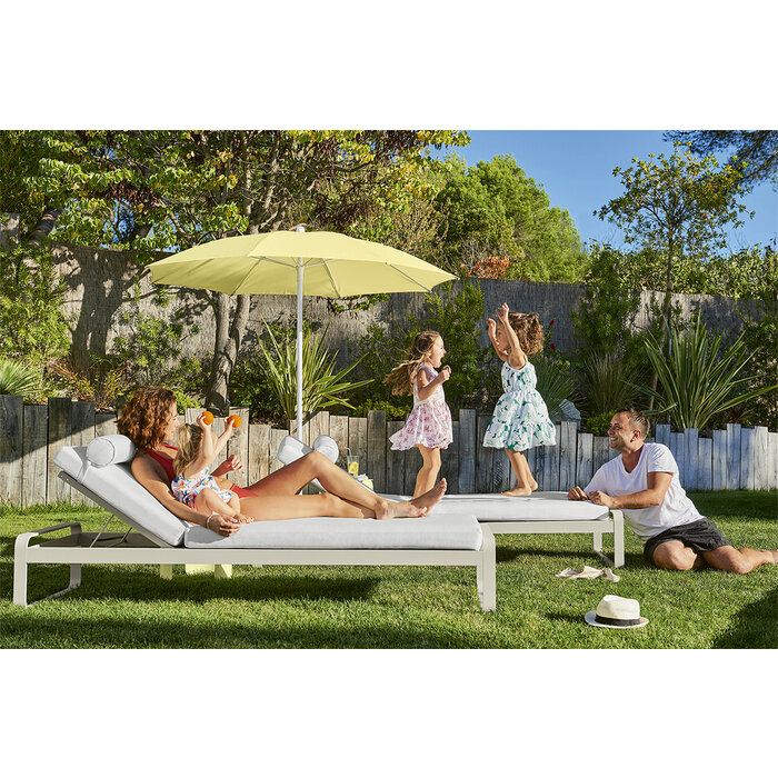 Fermob Bellevie Sunlounger Flannel Grey Cushion