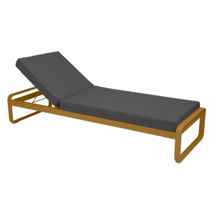 Fermob Bellevie Sunlounger Graphite Grey Cushion