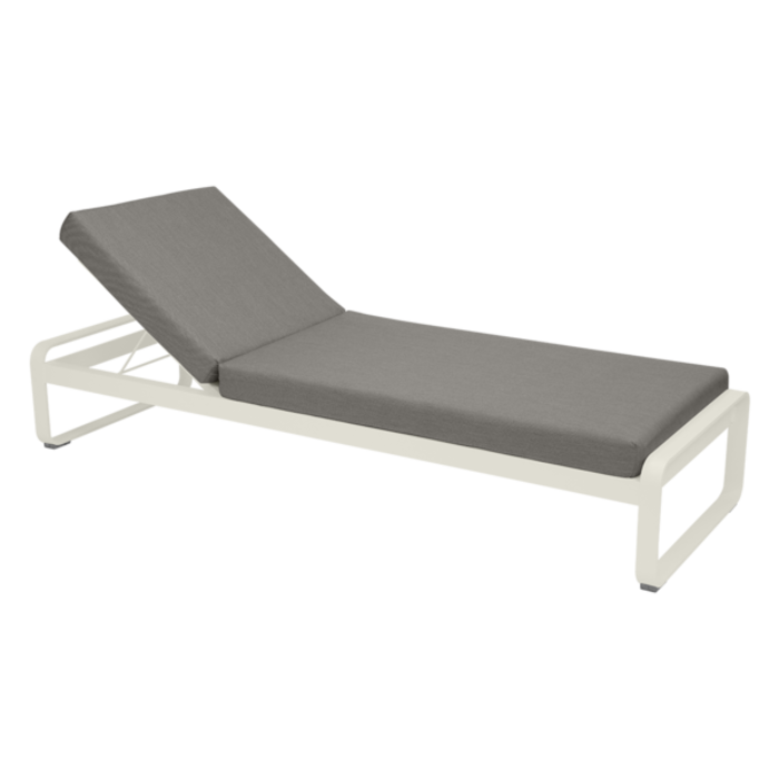 Fermob Bellevie Sunlounger Grey Taupe Cushion