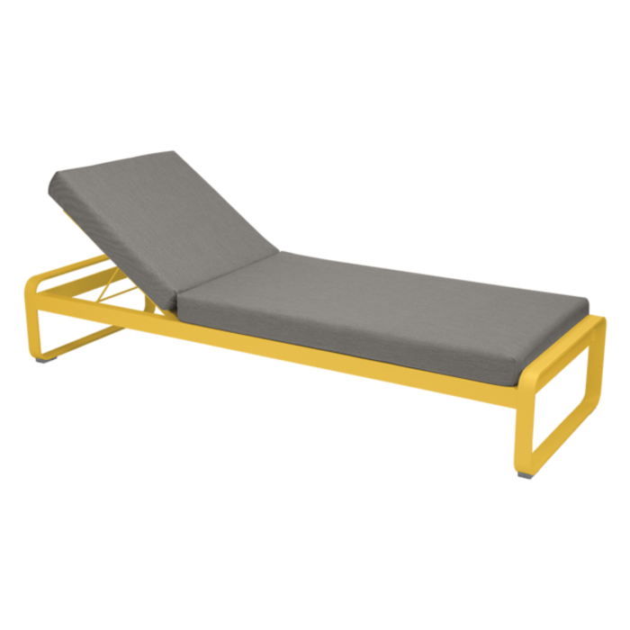 Fermob Bellevie Sunlounger Grey Taupe Cushion