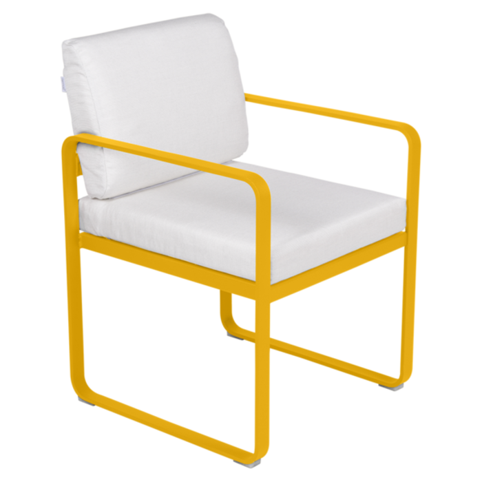 Fermob Bellevie Dining Armchair Off-White Cushion