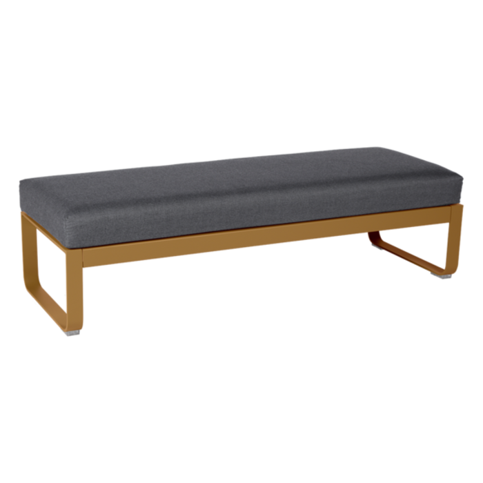 Fermob Bellevie 2-Seater Ottoman Graphite Grey Cushion