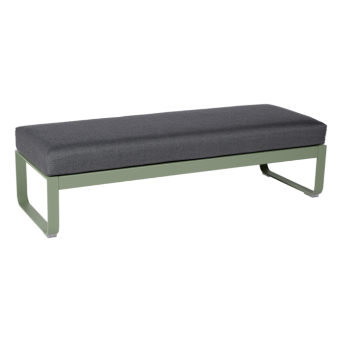 Fermob Bellevie 2-Seater Ottoman Graphite Grey Cushion