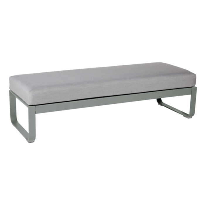 Fermob Bellevie 2-Seater Ottoman Flannel Grey Cushion