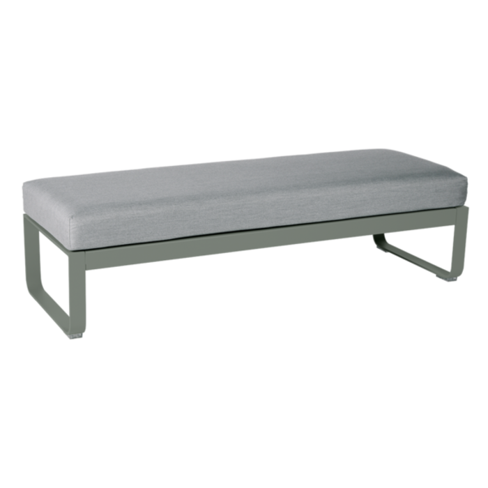 Fermob Bellevie 2-Seater Ottoman Flannel Grey Cushion