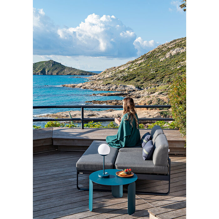 Fermob Bellevie 2-Seater Ottoman Flannel Grey Cushion