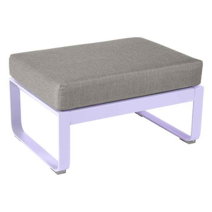 Fermob Bellevie 1-Seater Ottoman Grey Taupe Cushion