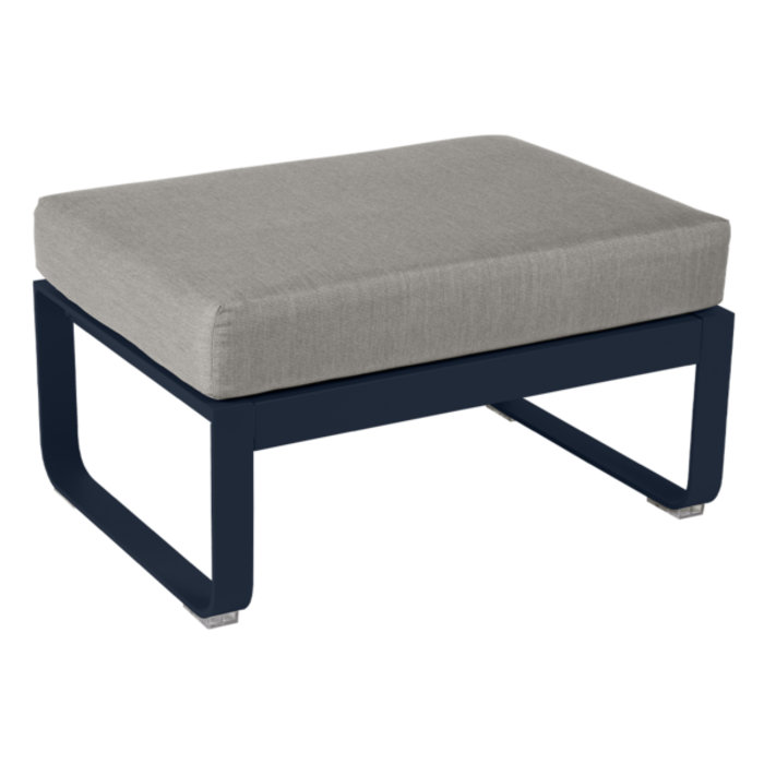 Fermob Bellevie 1-Seater Ottoman Grey Taupe Cushion