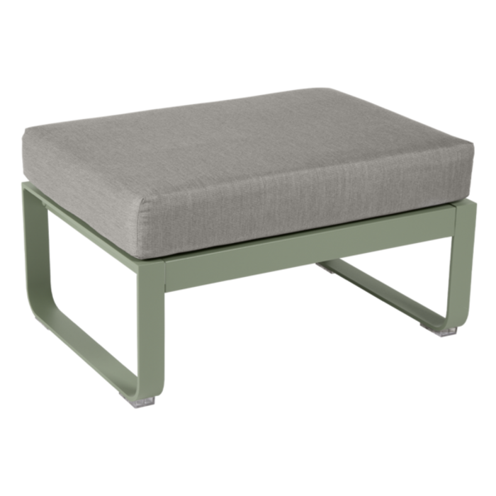 Fermob Bellevie 1-Seater Ottoman Grey Taupe Cushion