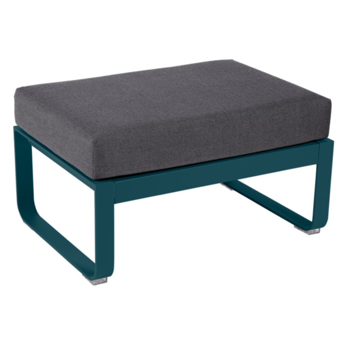 Fermob Bellevie 1-Seater Ottoman Graphite Grey Cushion