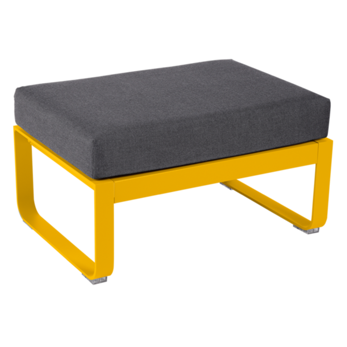 Fermob Bellevie 1-Seater Ottoman Graphite Grey Cushion