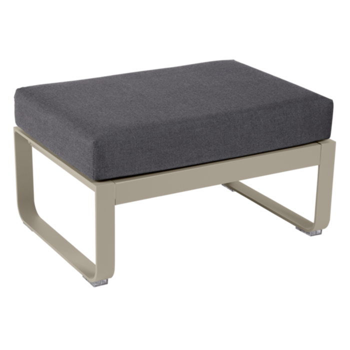 Fermob Bellevie 1-Seater Ottoman Graphite Grey Cushion