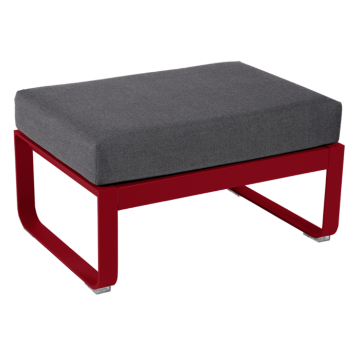 Fermob Bellevie 1-Seater Ottoman Graphite Grey Cushion