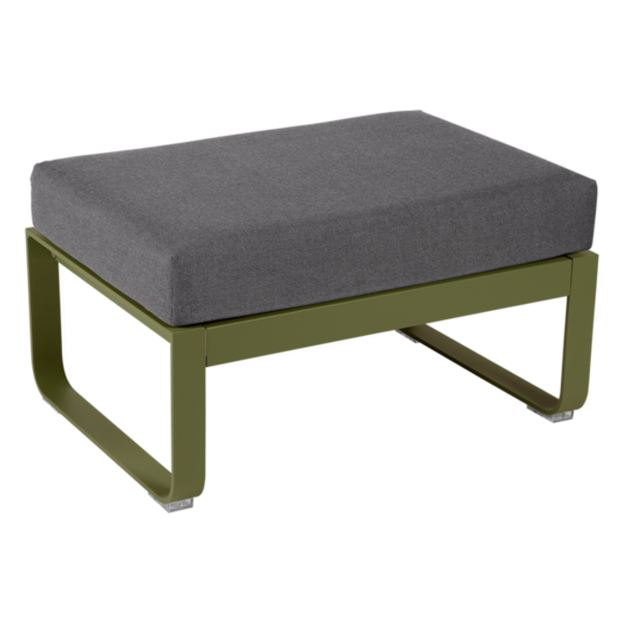 Fermob Bellevie 1-Seater Ottoman Graphite Grey Cushion