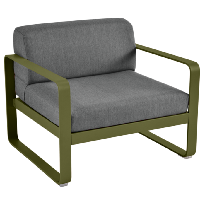 Fermob Bellevie Armchair Graphite Grey Cushion