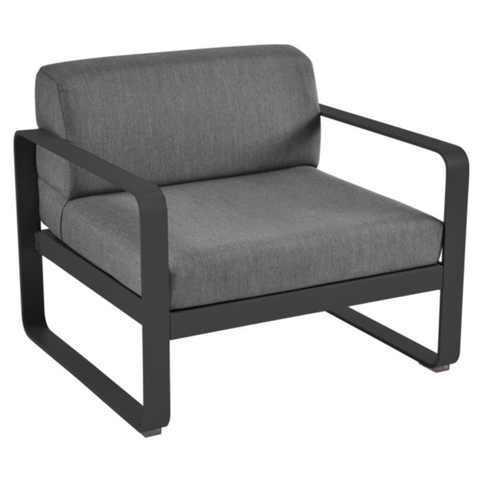 Fermob Bellevie Armchair Graphite Grey Cushion