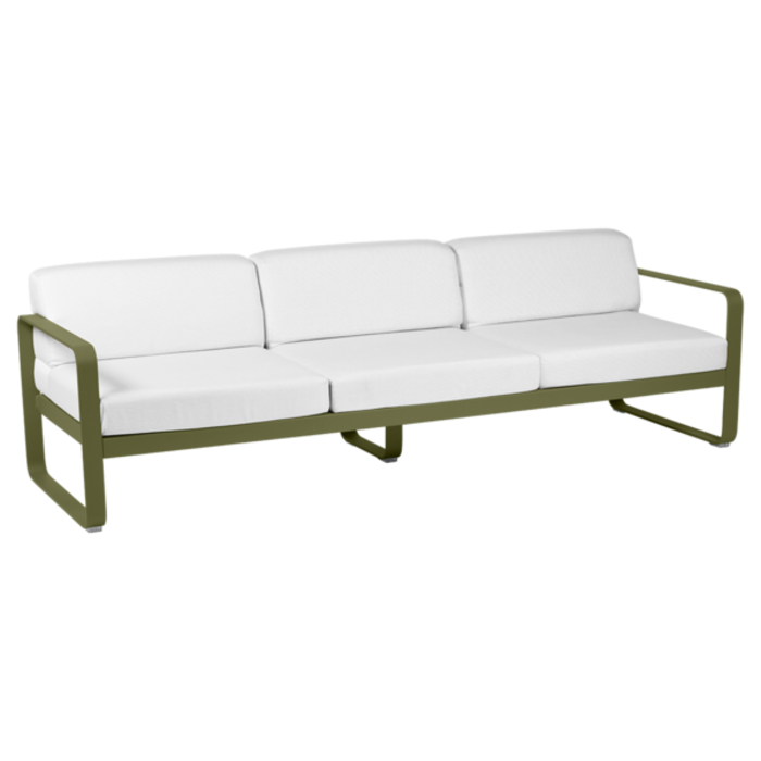 Fermob Bellevie 3-Seater Sofa Off-White Cushion