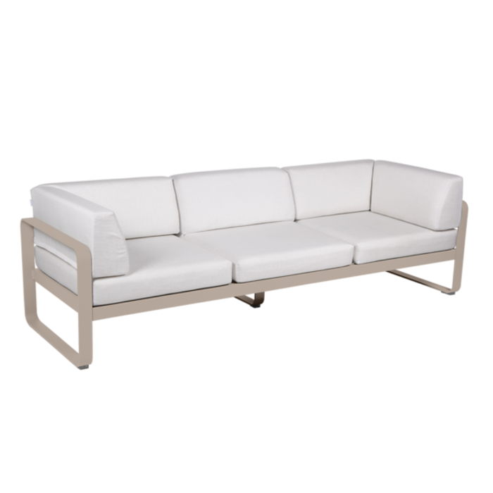 Fermob Bellevie 3-Seater Club Sofa - Off-White Cushion