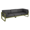 Bellevie - 3-Seater Club Sofa - Graphite Grey Cushion