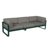 Bellevie - 3-Seater Club Sofa - Grey Taupe Cushion