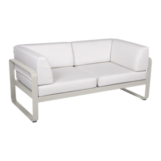Fermob Bellevie 2-Seater Club Sofa Off-White Cushion