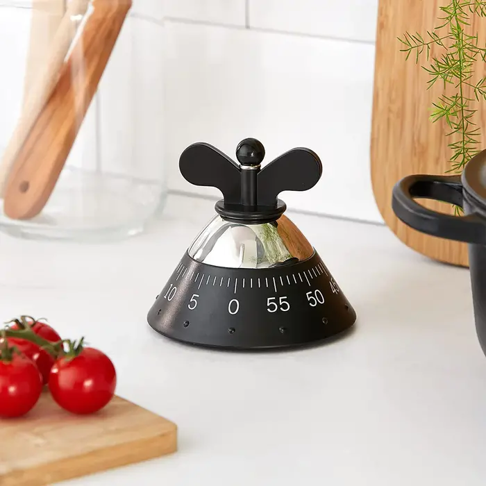 Alessi Kitchen Timer Black