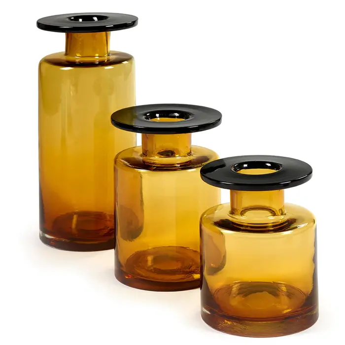 Serax Vase S Wind & Fire - Amber/Black