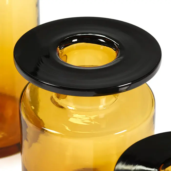 Serax Vase S Wind & Fire - Amber/Black