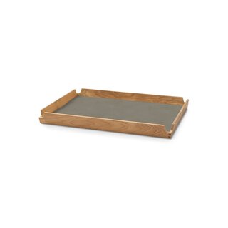 LIND DNA Teak Tray Airy Medium Leather Nupo