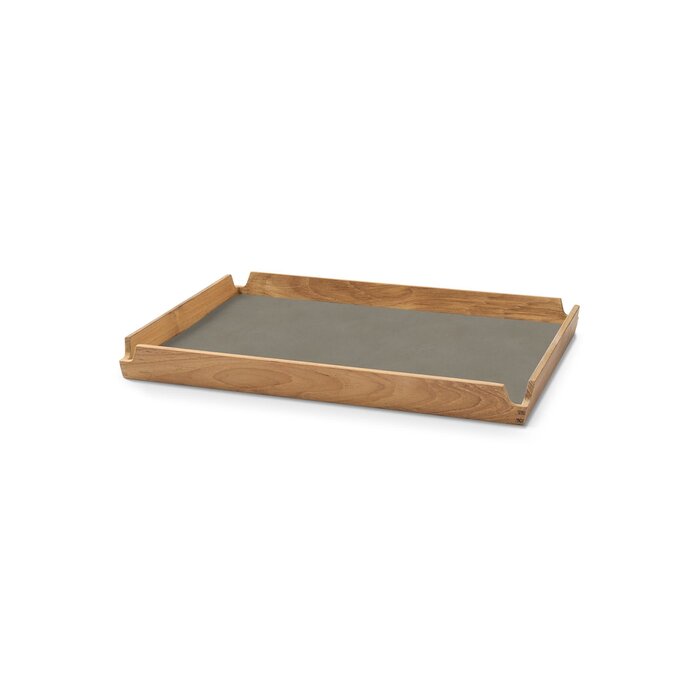 LIND DNA Teak Tray Airy Medium Leather Nupo