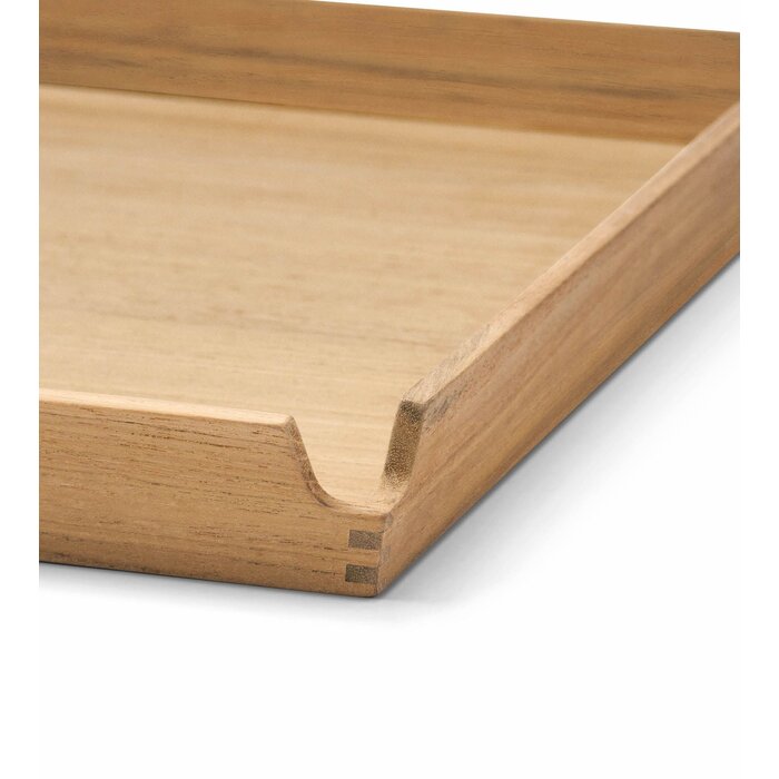 LIND DNA Teak Tray Airy Medium Leather Nupo