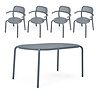 Toni Tavolo + 4x Armchair Set