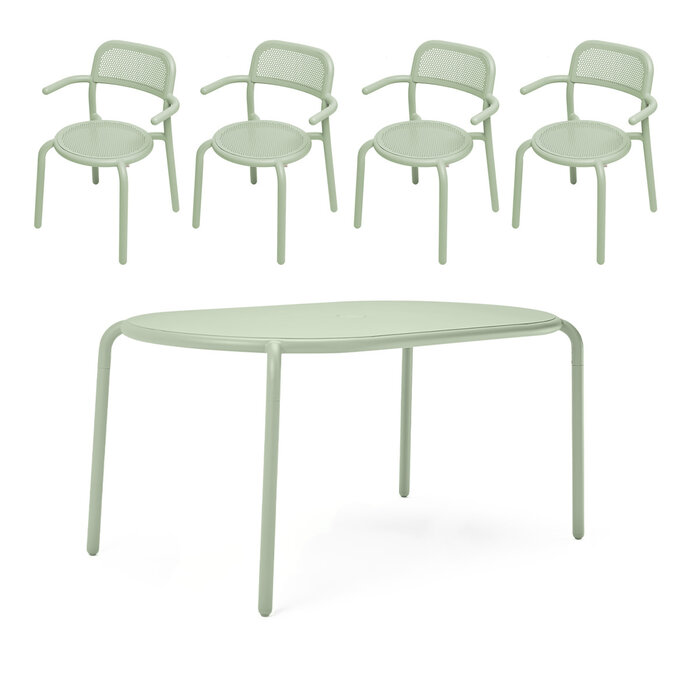 Fatboy Toni Tavolo + 4x Armchair Set