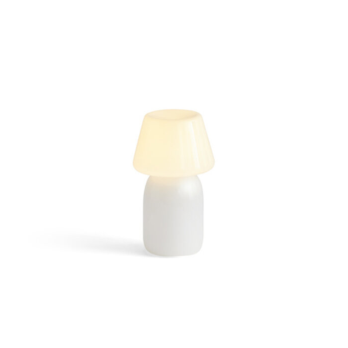 HAY Apollo Portable Table Lamp White Opal Glass