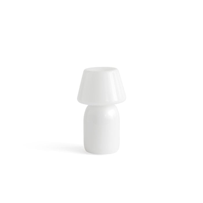 HAY Apollo Portable Table Lamp White Opal Glass