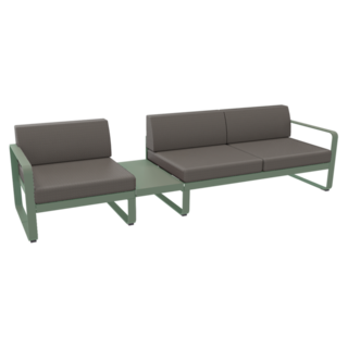 Fermob Bellevie Sofa 1A Grey Taupe Cushion